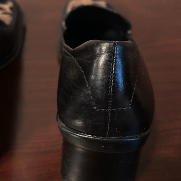 Leather Block Heels with Camel Suede Print! - Picture 8 of 10